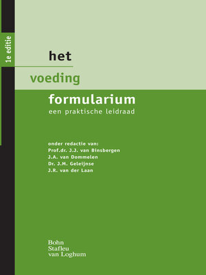 cover image of Het voeding formularium